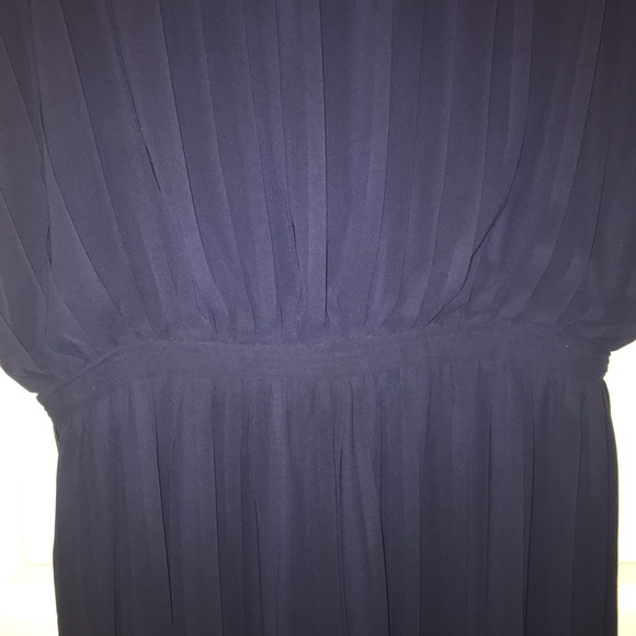 J Crew Pleated Dress 16 in navy - Picture 3 of 14